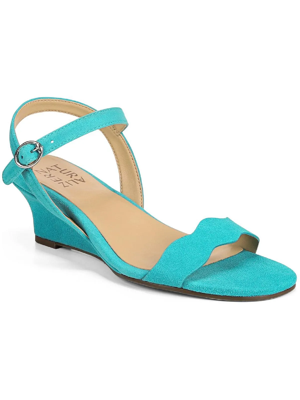 Reformation Lacey Womens Leather Ankle Strap Wedge Sandals
