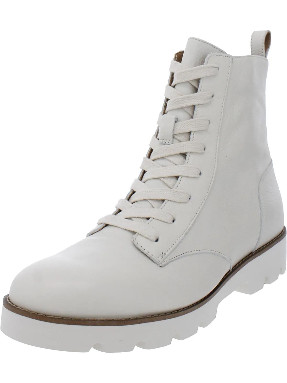 Reformation Lani Womens Padded Insole Lace-Up Ankle Boots