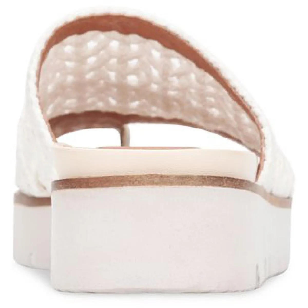 Reformation Lavern Womens Leather Slip On Flatform Sandals