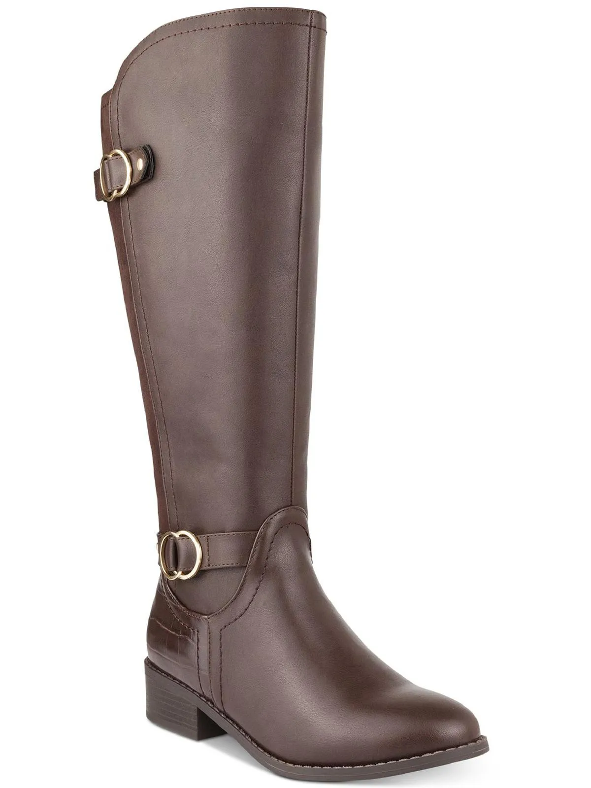 Reformation Leandraa Womens Faux Leather Riding Boots Knee-High Boots