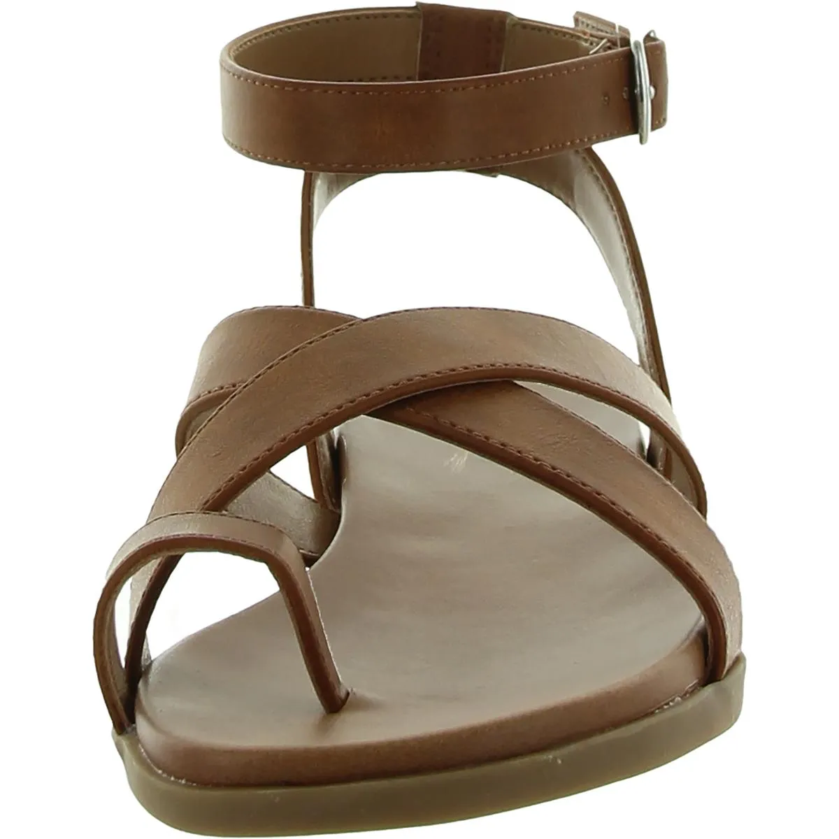 Reformation Lianaa Womens Faux Leather Strappy Ankle Strap