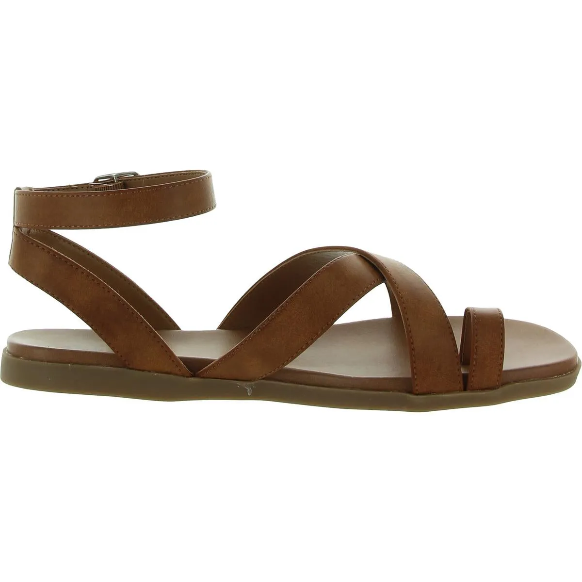 Reformation Lianaa Womens Faux Leather Strappy Ankle Strap