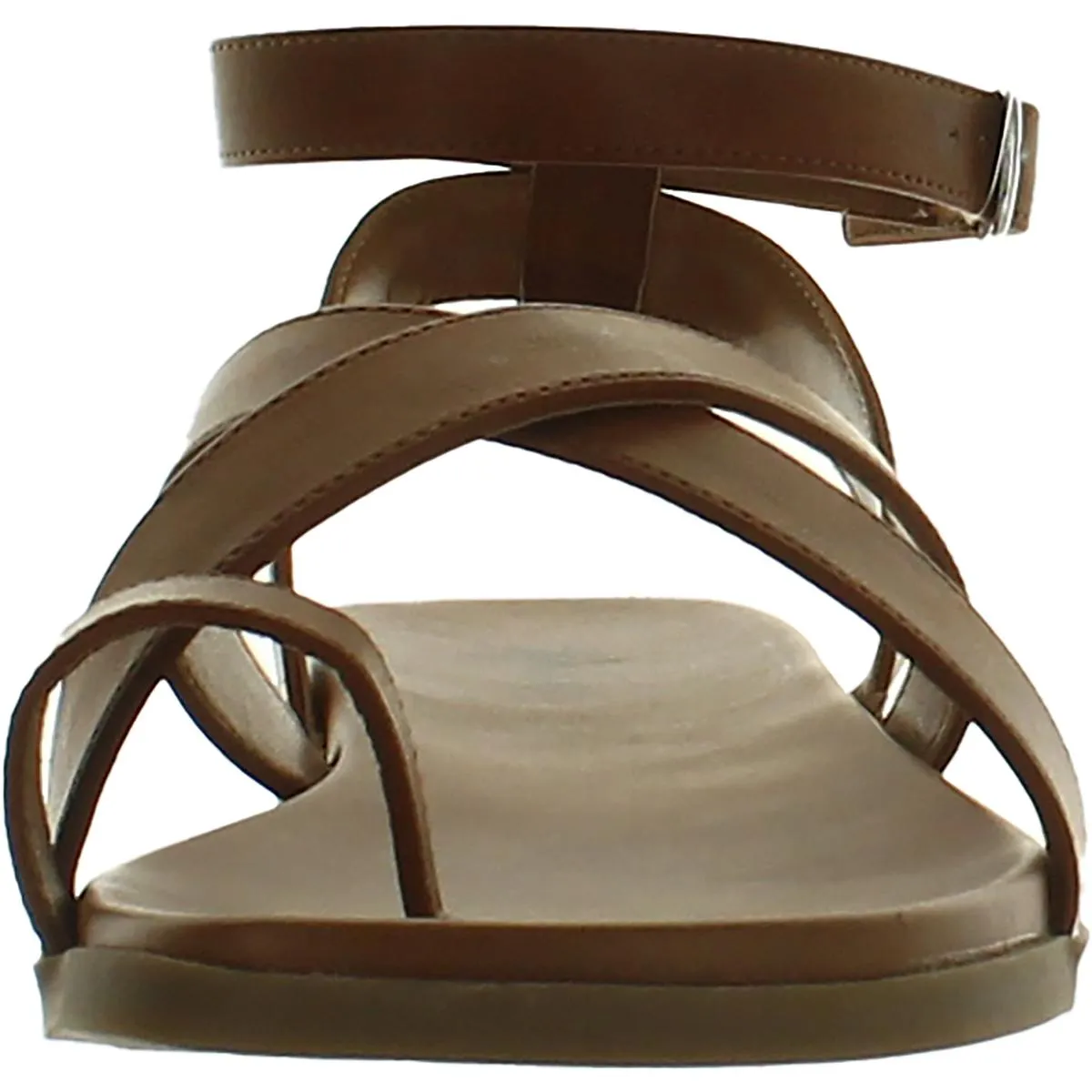 Reformation Lianaa Womens Faux Leather Strappy Ankle Strap