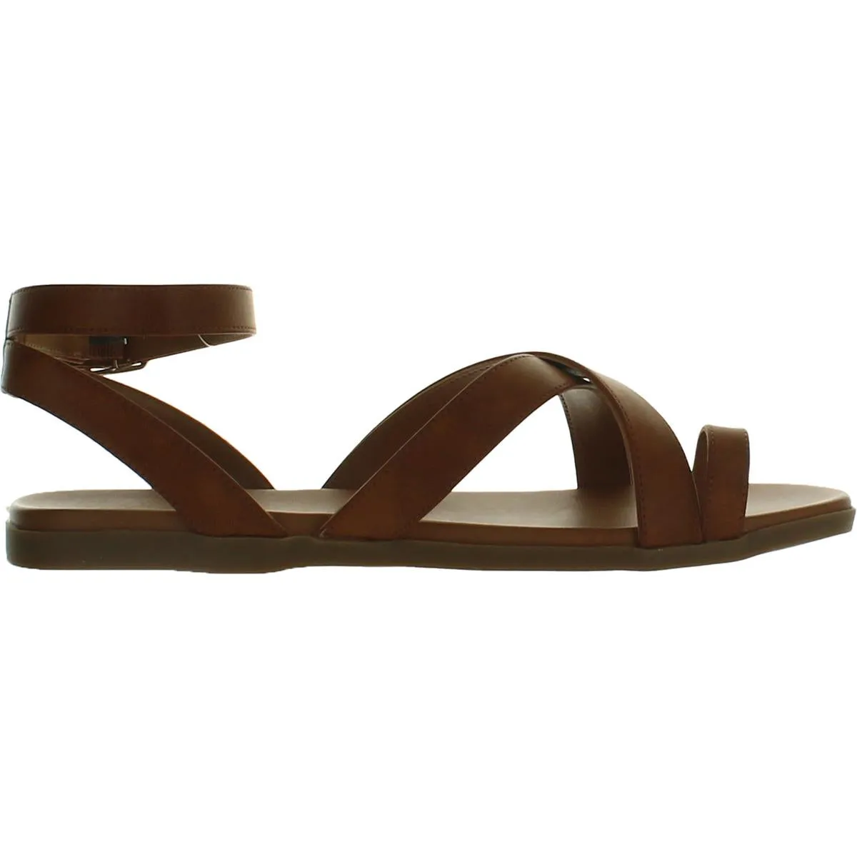Reformation Lianaa Womens Faux Leather Strappy Ankle Strap