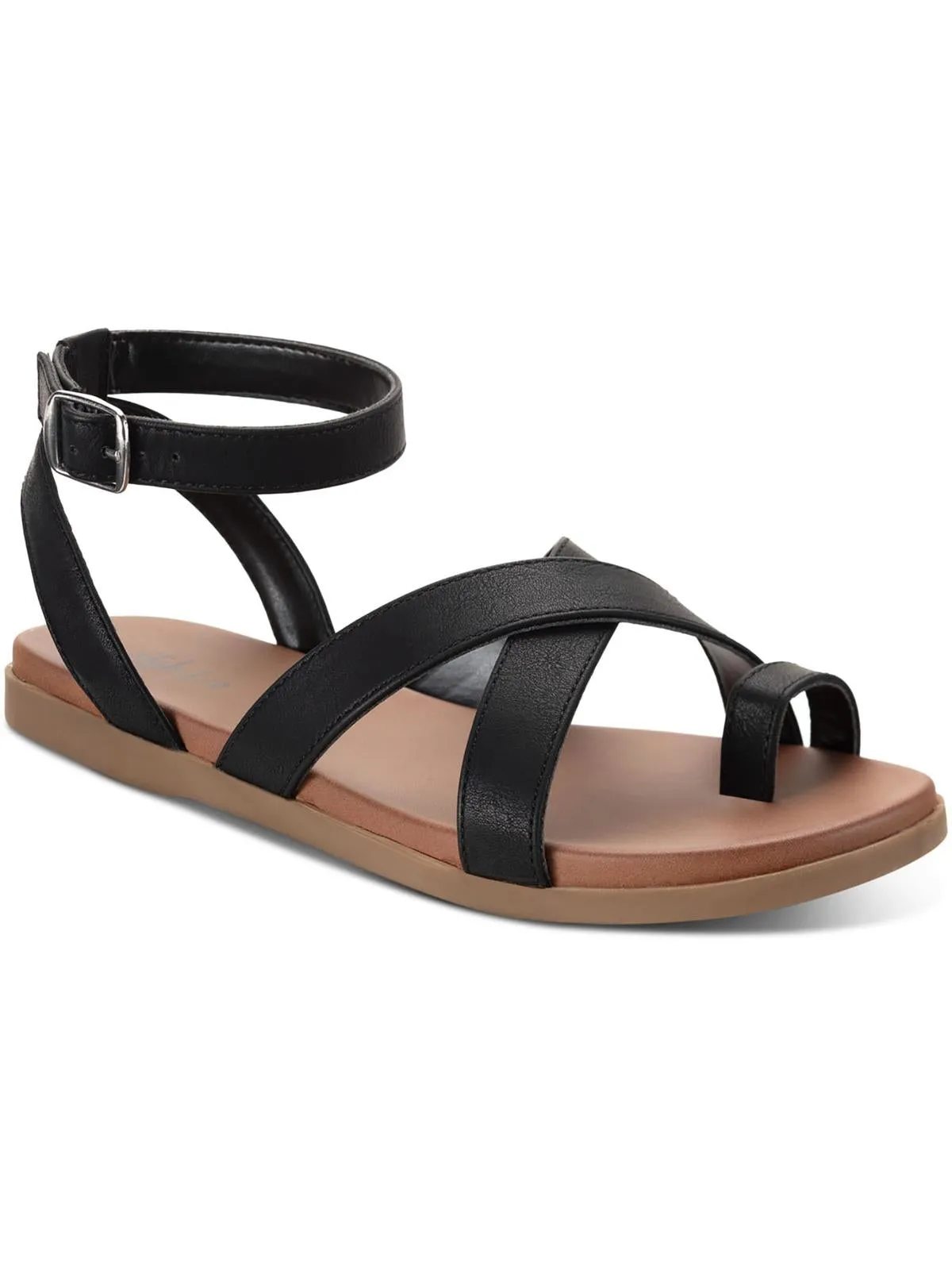 Reformation Lianaa Womens Faux Leather Strappy Ankle Strap