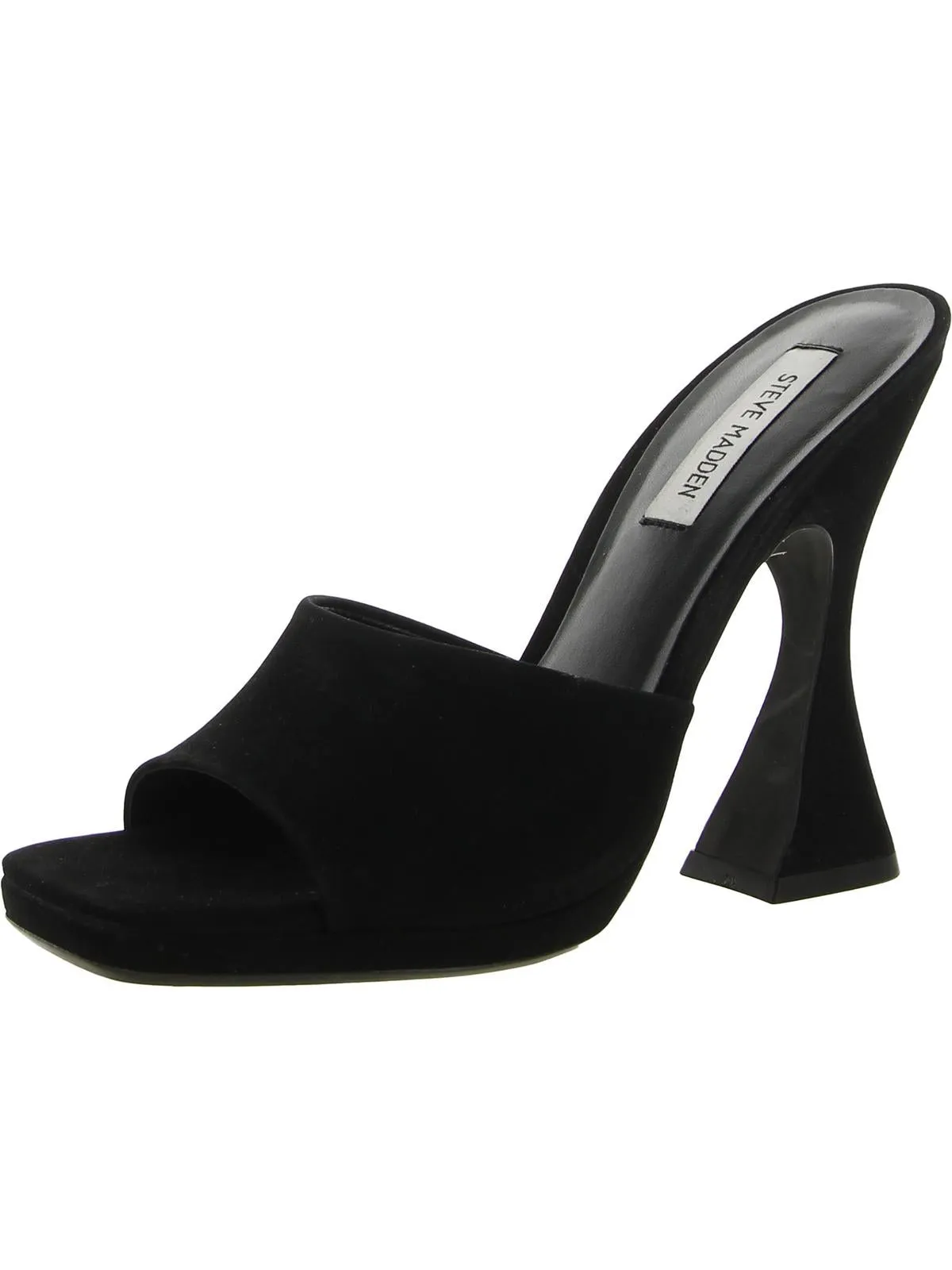 Reformation Lipa Womens Faux Leather Square Toe Mule Sandals