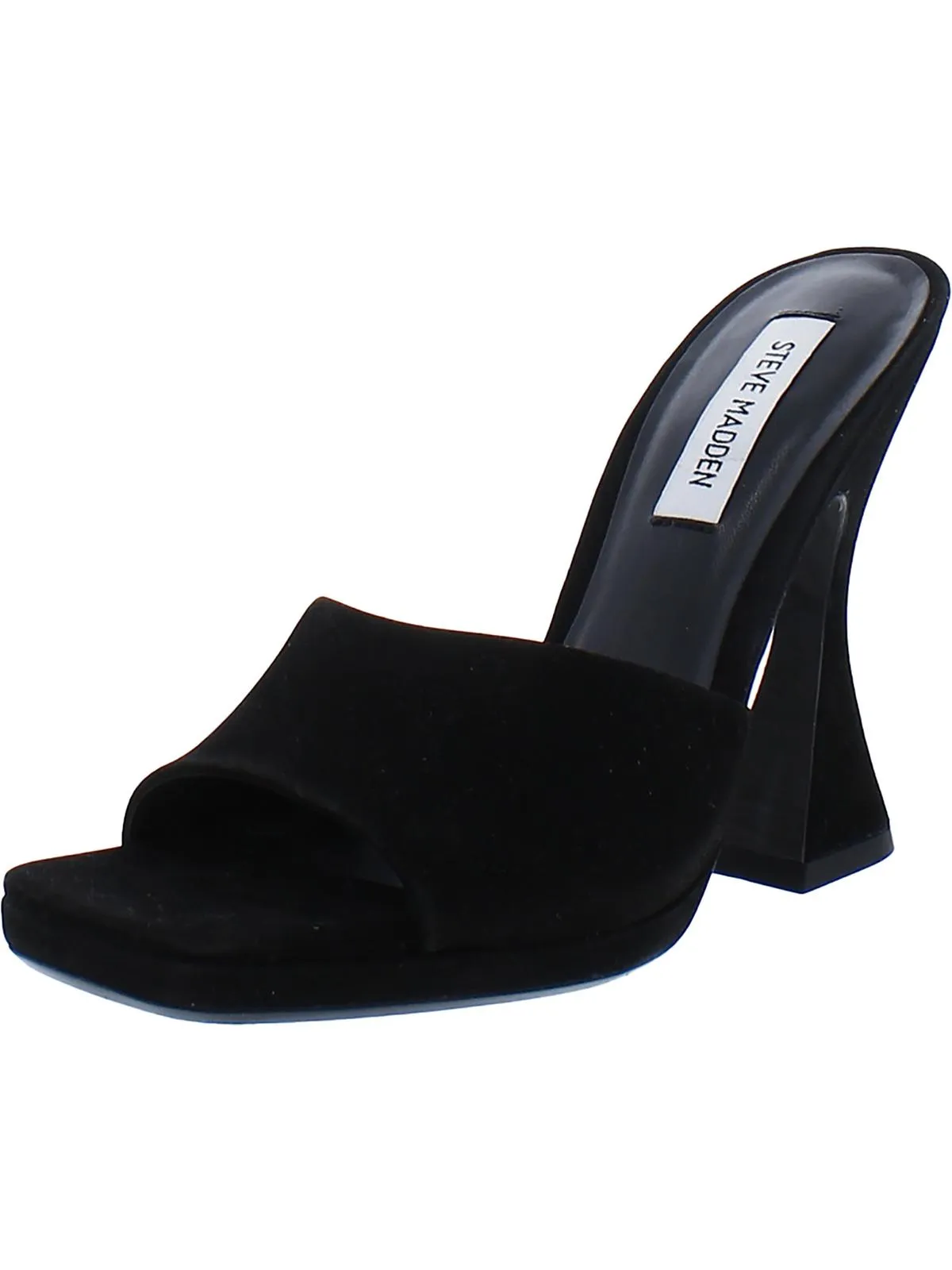 Reformation Lipa Womens Faux Leather Square Toe Mule Sandals