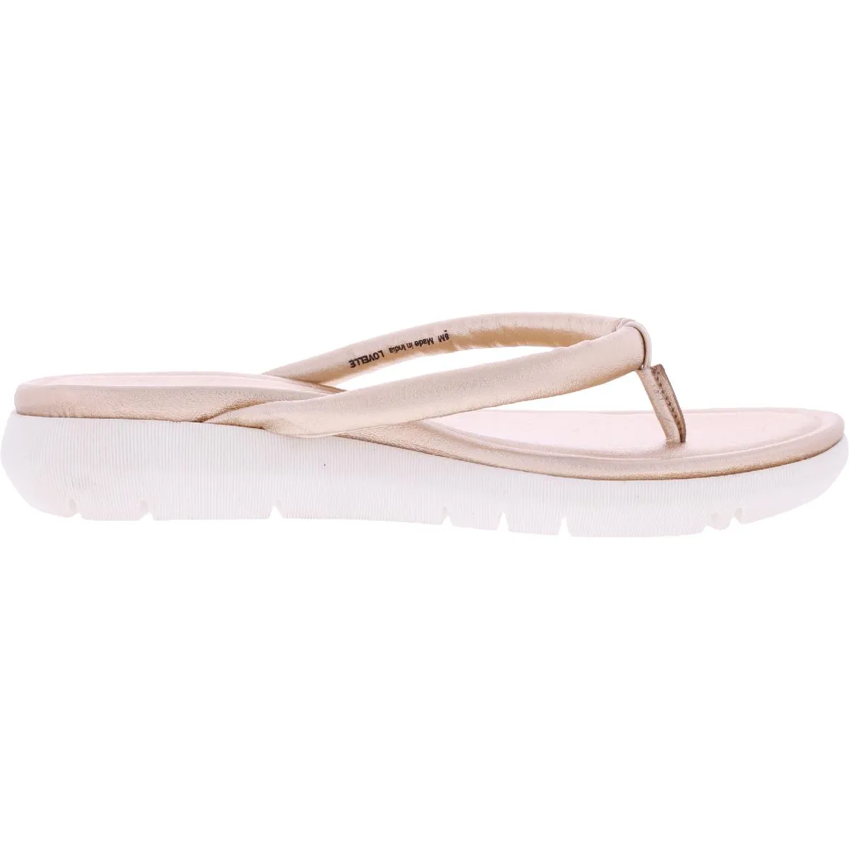 Reformation Lovelle Womens Faux Leather Slip On Wedge Sandals