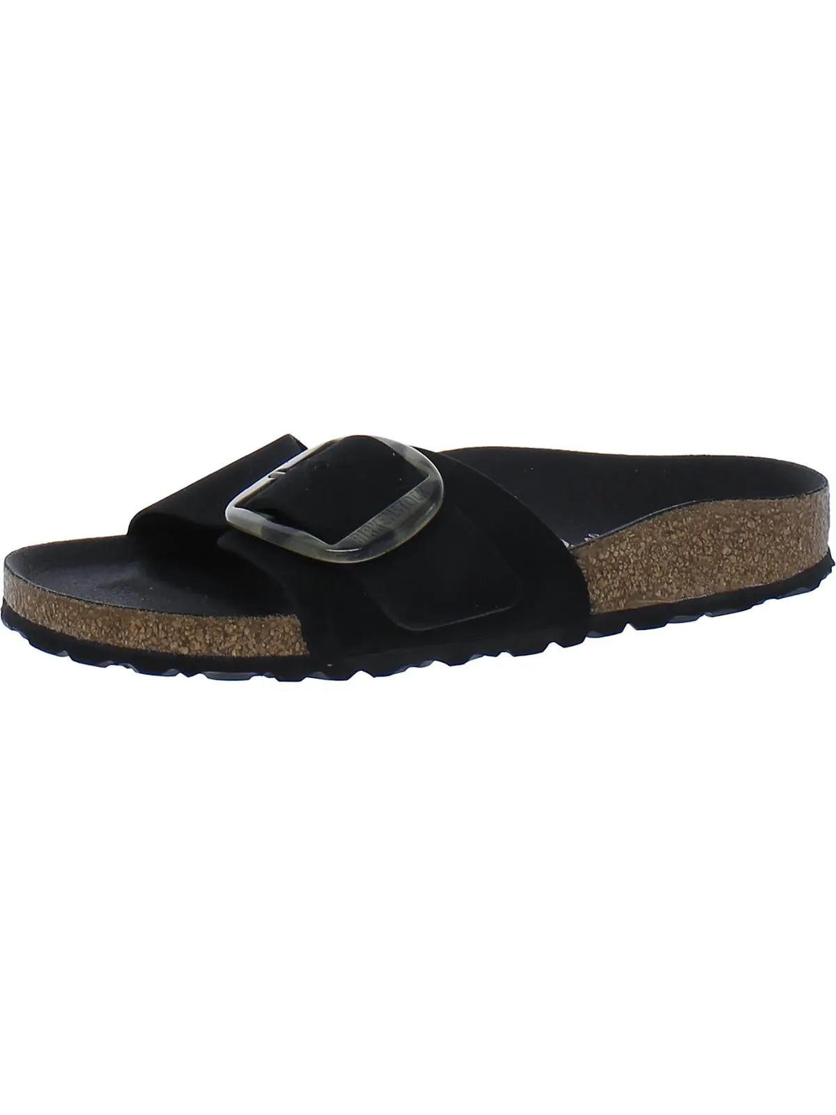 Reformation Madrid Big Buckle Womens Solid Footbed Slide Sandals