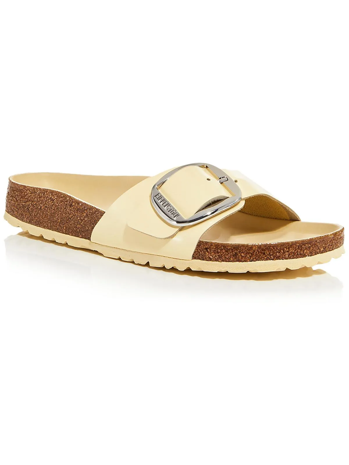 Reformation Madrid Big Buckle Womens Solid Footbed Slide Sandals