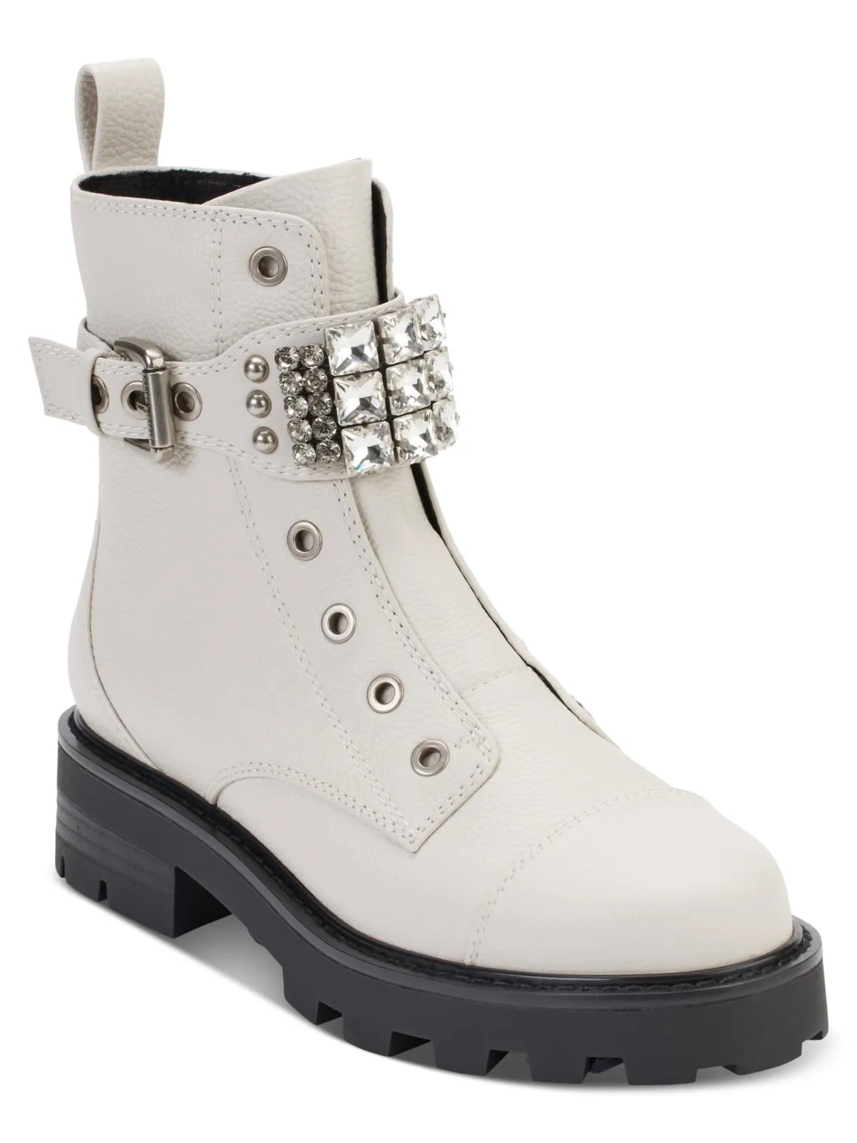 Reformation Maeva  Womens Zipper Lug Sole Booties