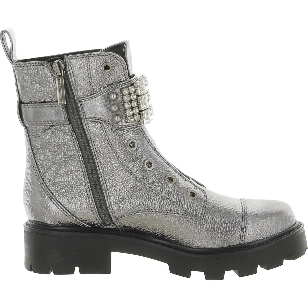 Reformation Maeva  Womens Zipper Lug Sole Booties