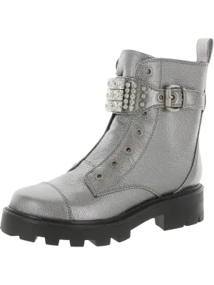 Reformation Maeva  Womens Zipper Lug Sole Booties