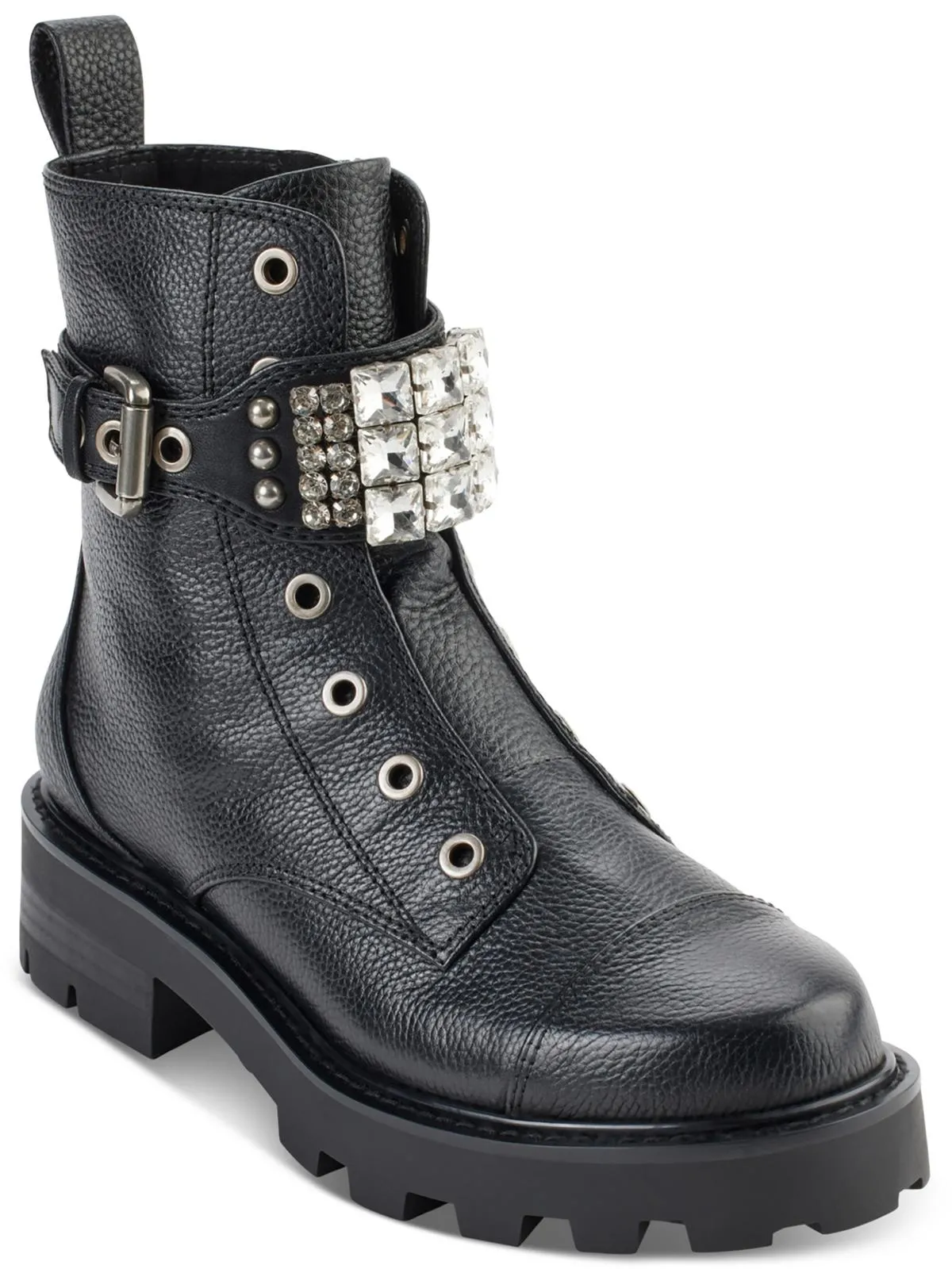 Reformation Maeva  Womens Zipper Lug Sole Booties