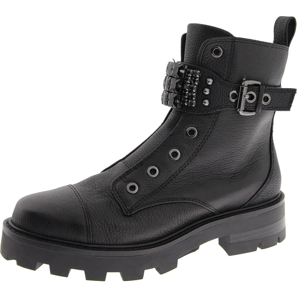 Reformation Maeva  Womens Zipper Lug Sole Booties