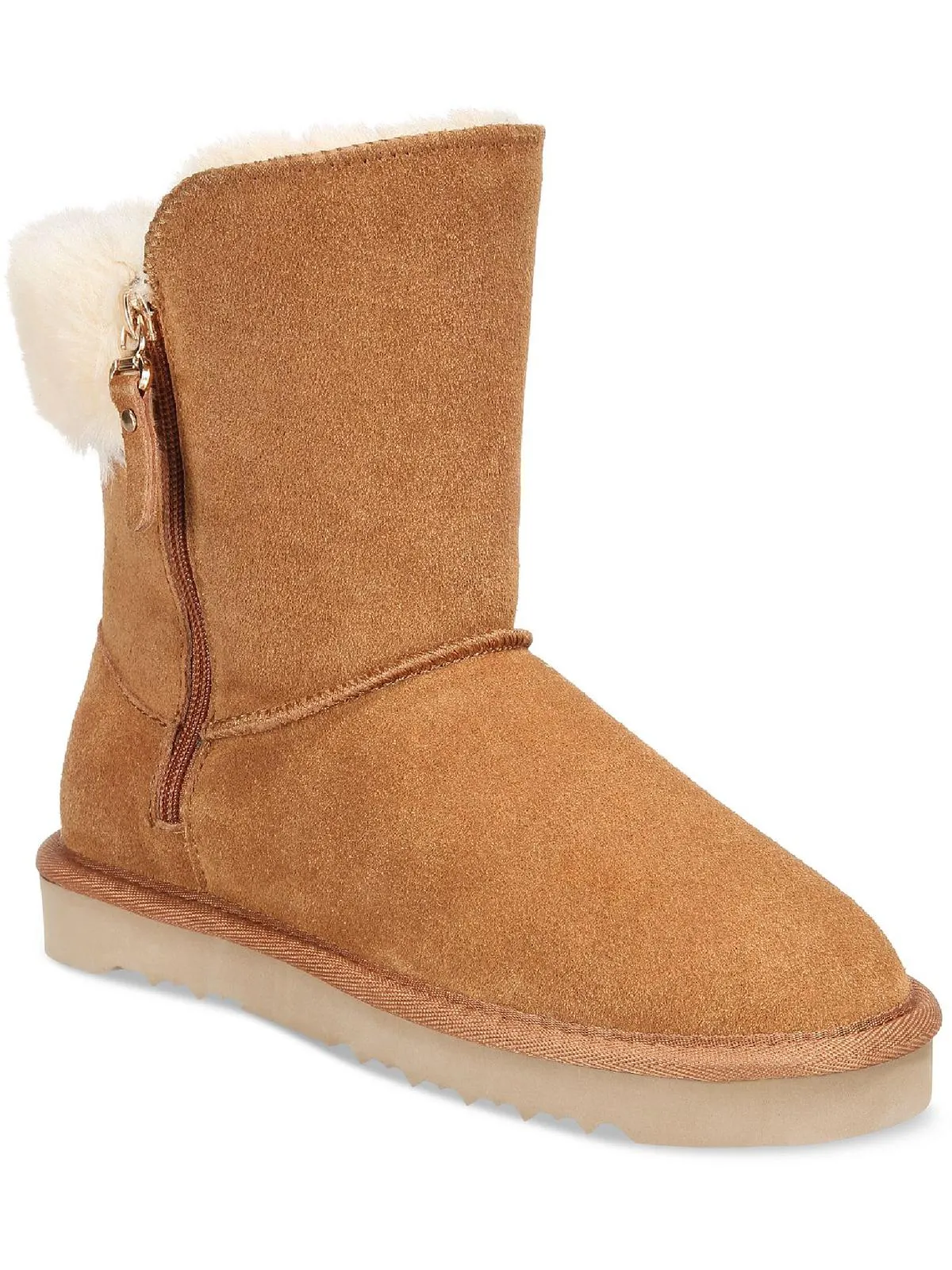 Reformation Maevee  Womens Leather Ankle Winter & Snow Boots