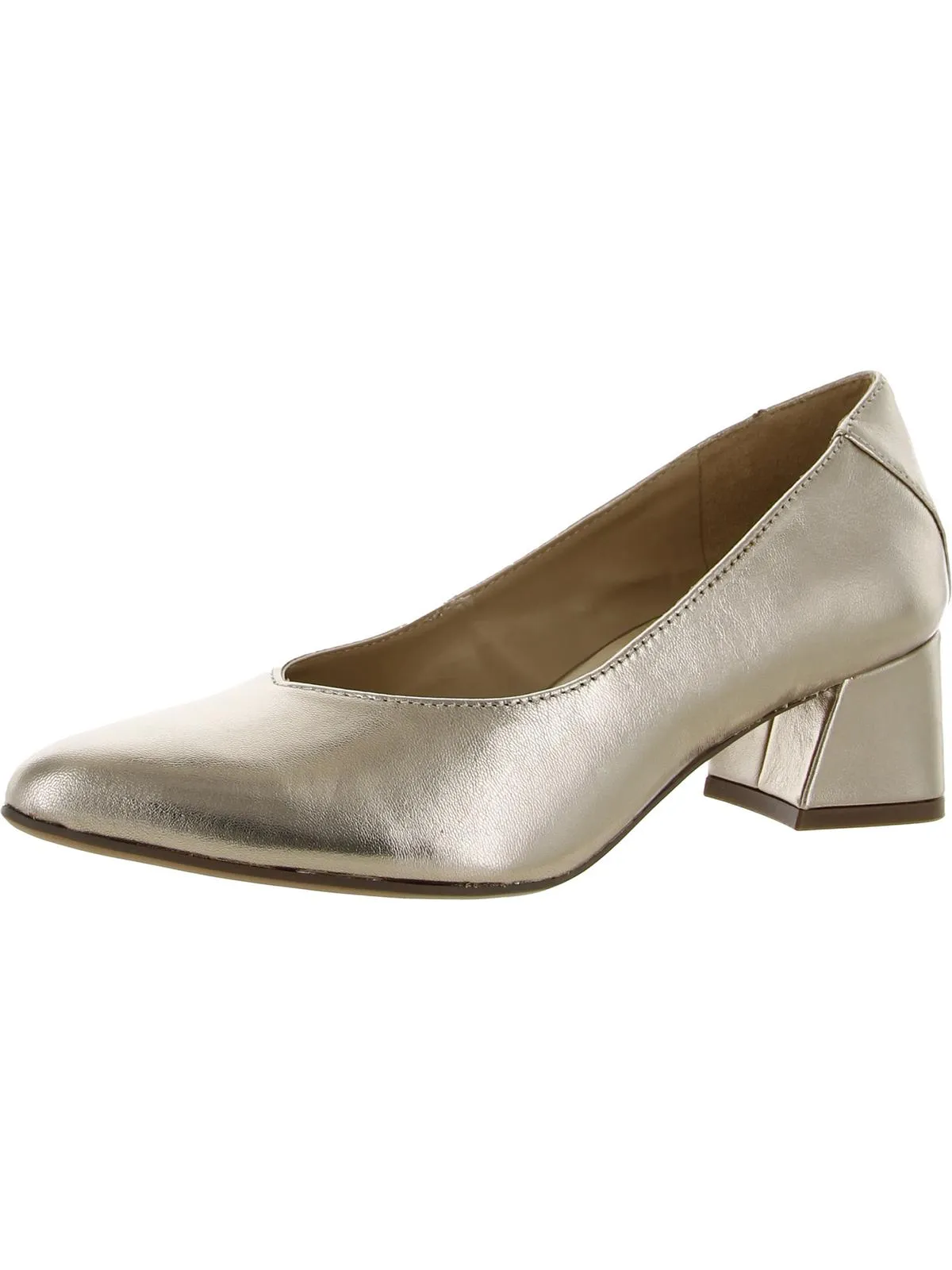 Reformation Malynn Womens Leather Pointed Toe Pumps