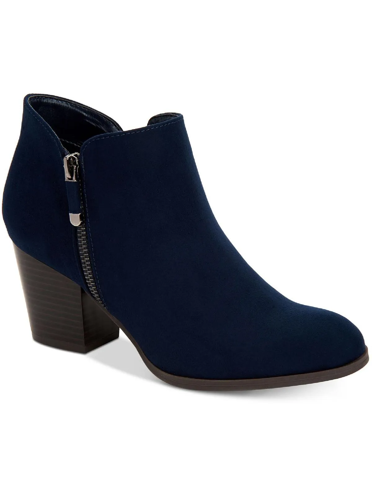 Reformation Masrinaaf Womens Zipper Block Heel Booties