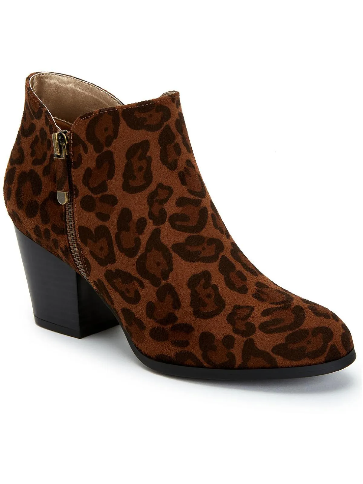 Reformation Masrinaaf Womens Zipper Block Heel Booties