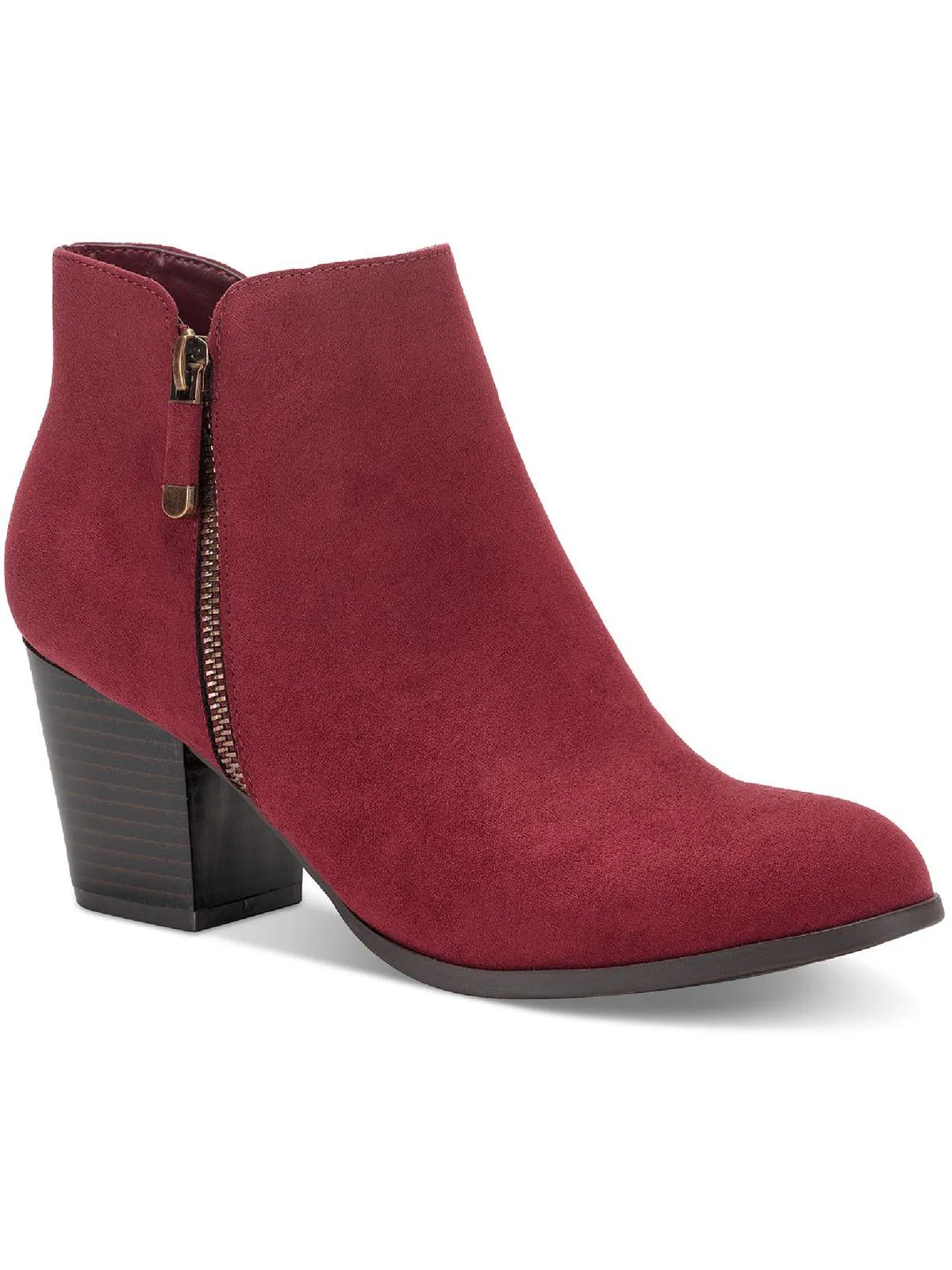 Reformation Masrinaaf Womens Zipper Block Heel Booties