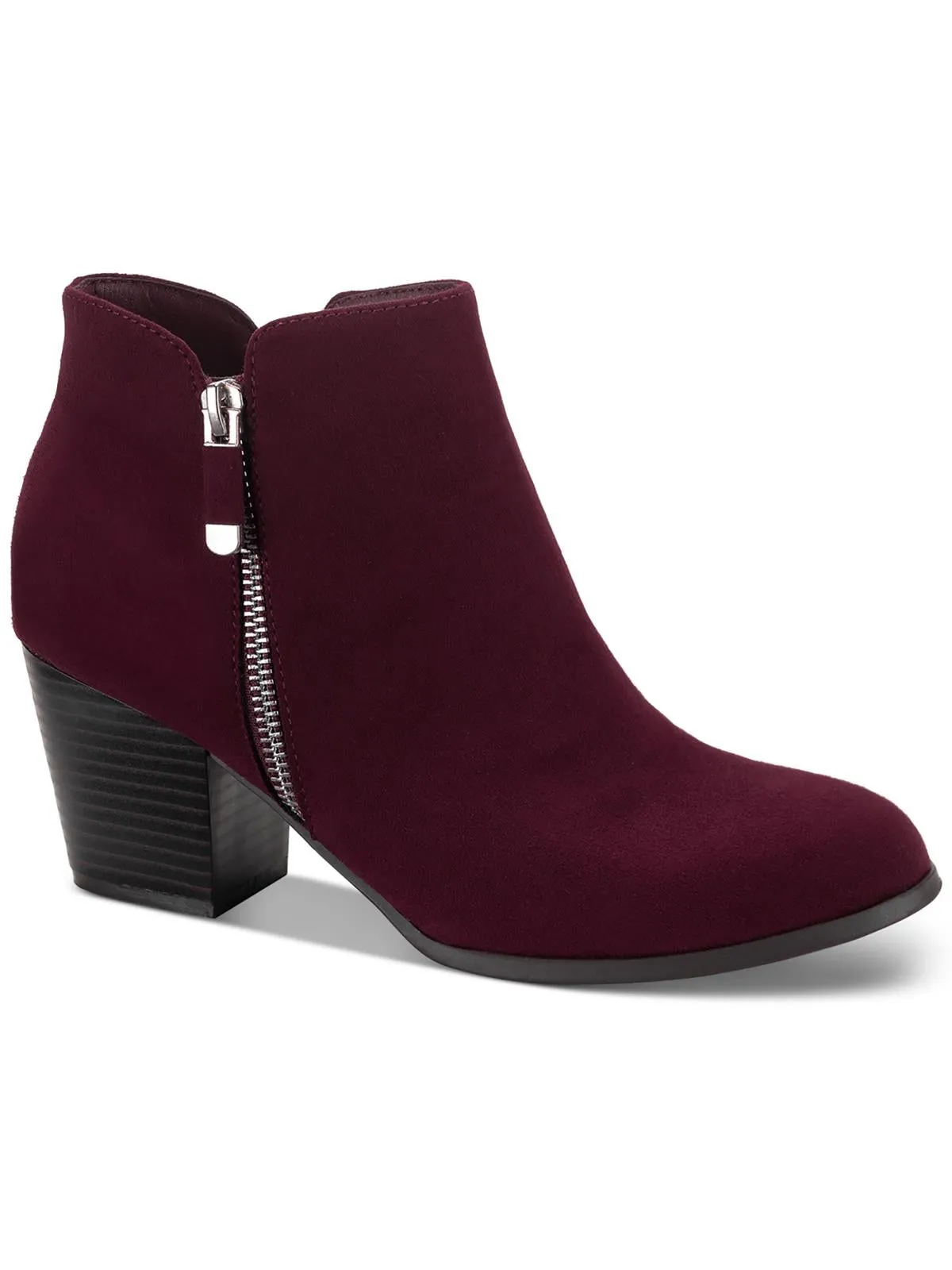 Reformation Masrinaaf Womens Zipper Block Heel Booties