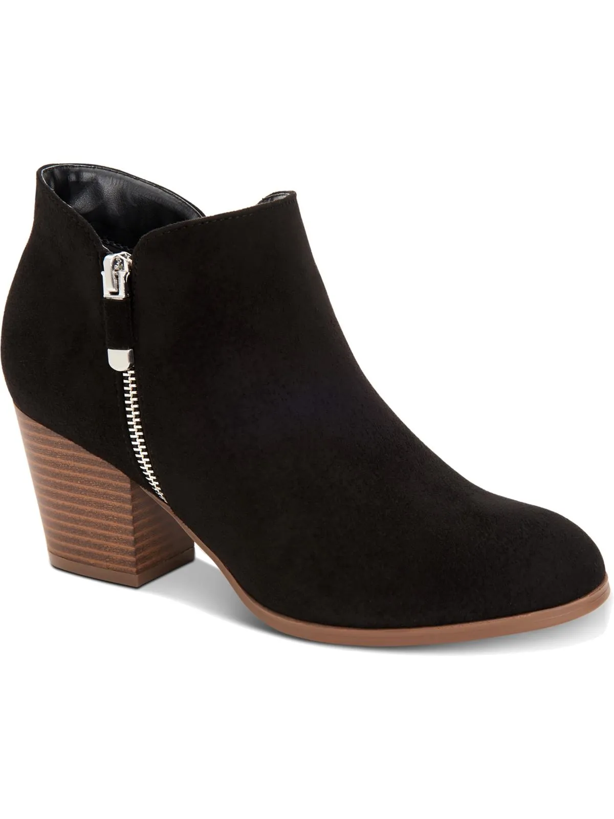 Reformation Masrinaaf Womens Zipper Block Heel Booties