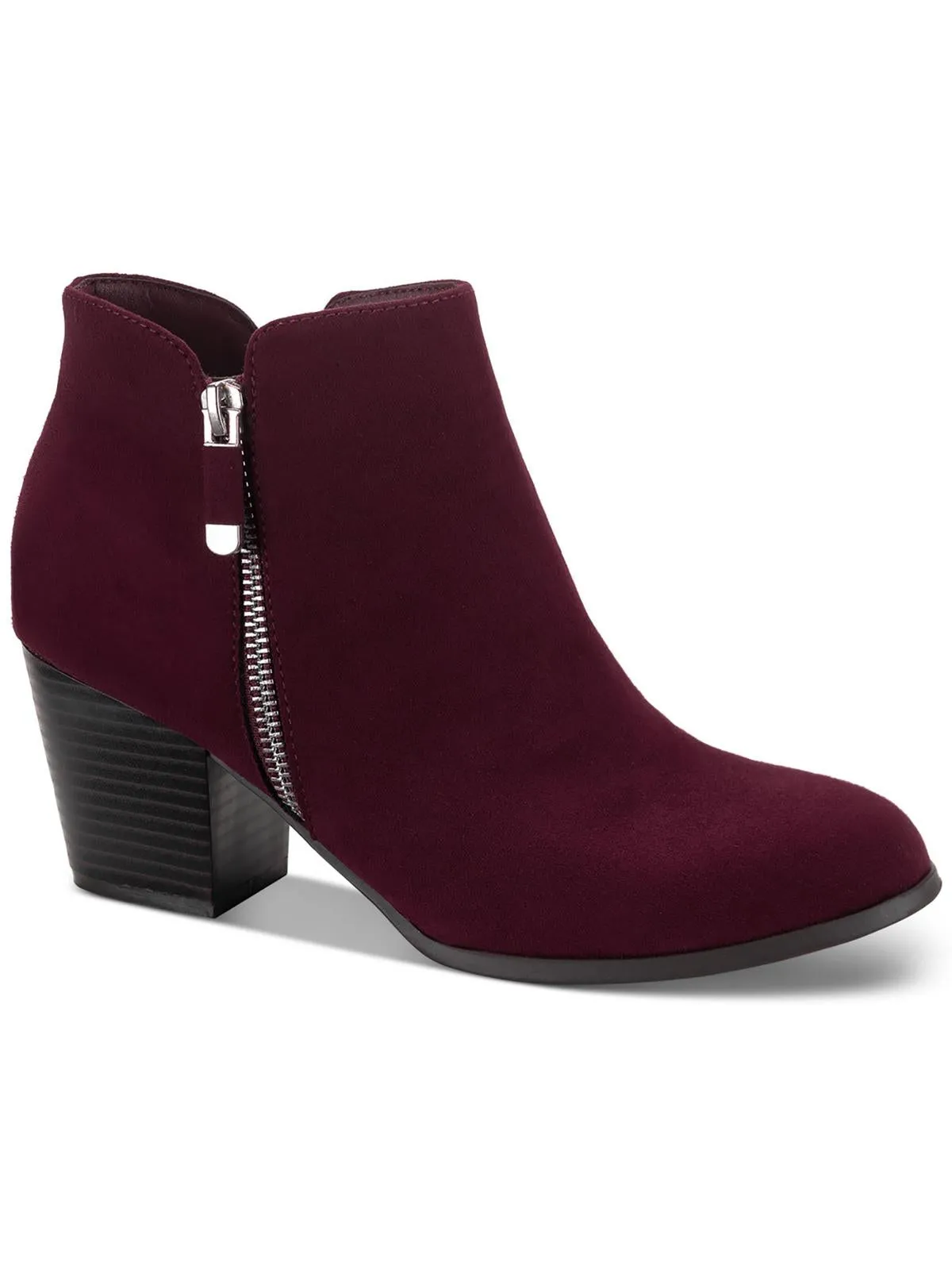 Reformation Masrinaaf Womens Zipper Block Heel Booties