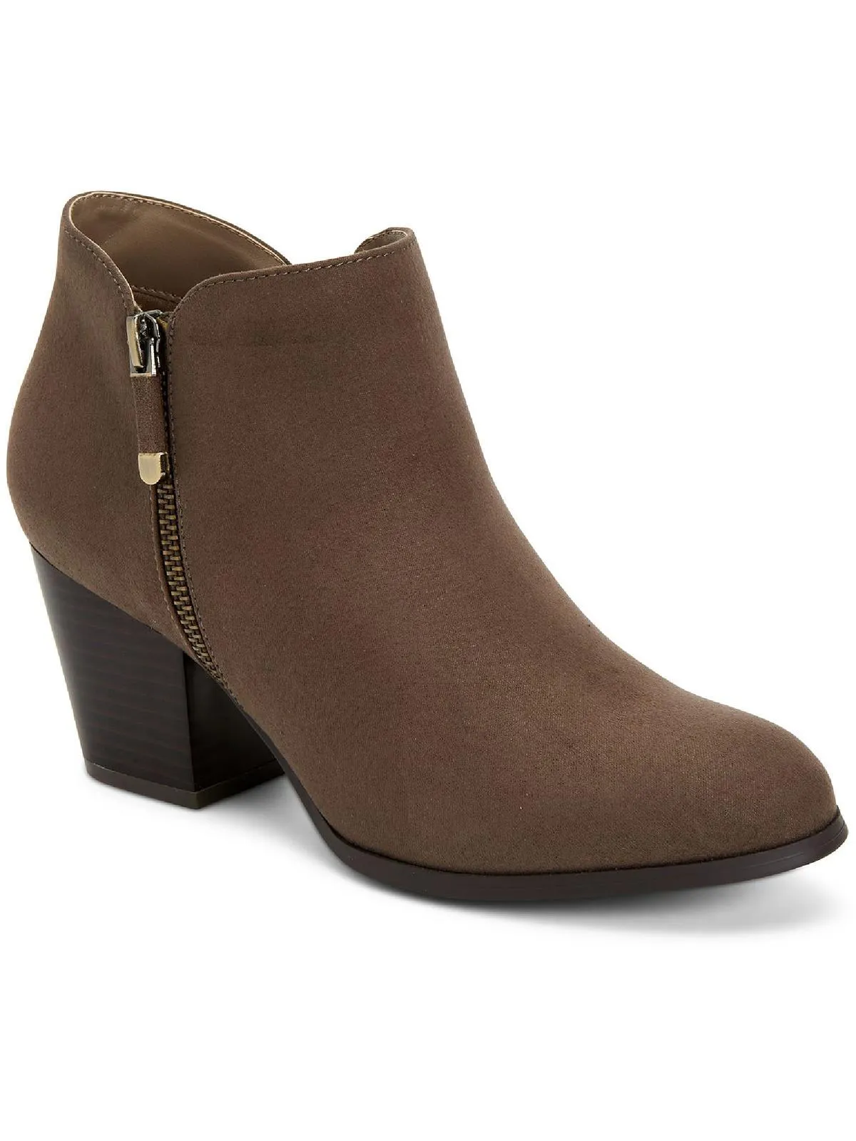 Reformation Masrinaaf Womens Zipper Block Heel Booties