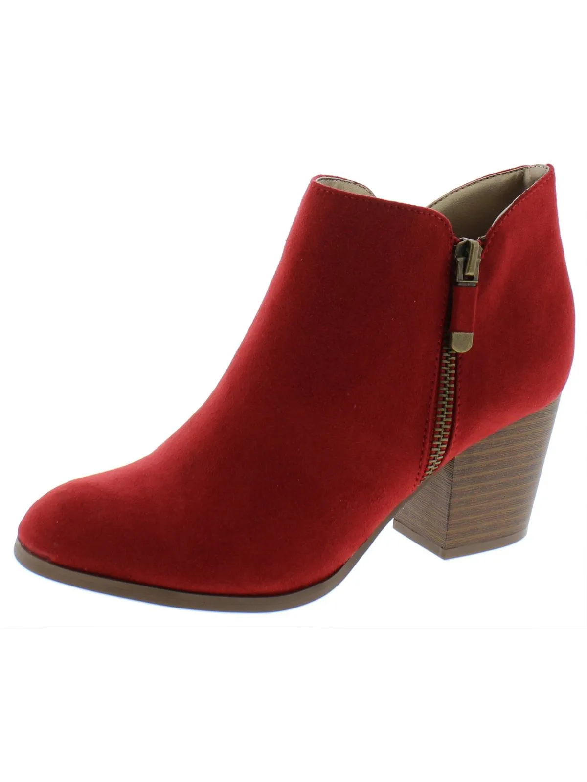 Reformation Masrinaaf Womens Zipper Block Heel Booties