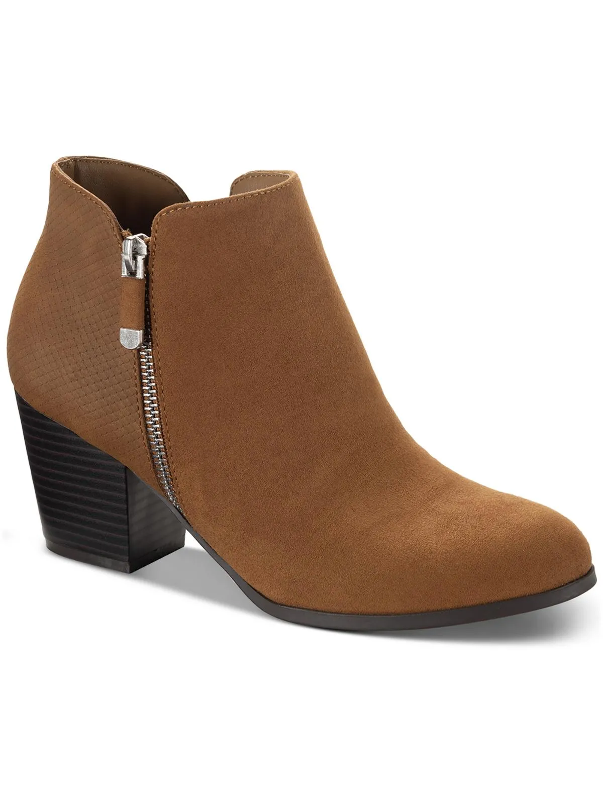 Reformation Masrinaaf Womens Zipper Block Heel Booties