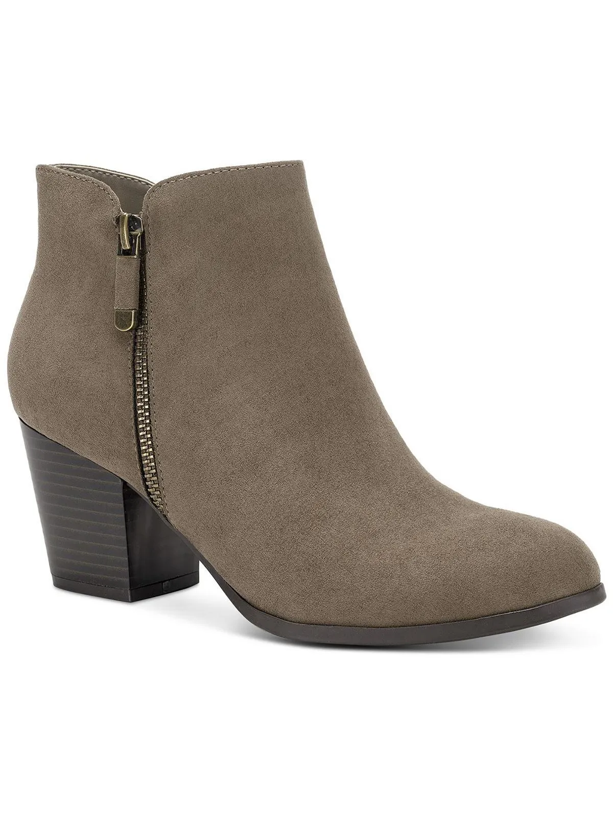 Reformation Masrinaaf Womens Zipper Block Heel Booties