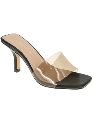 Reformation Maxari Womens Slip On Square Toe Slide Sandals