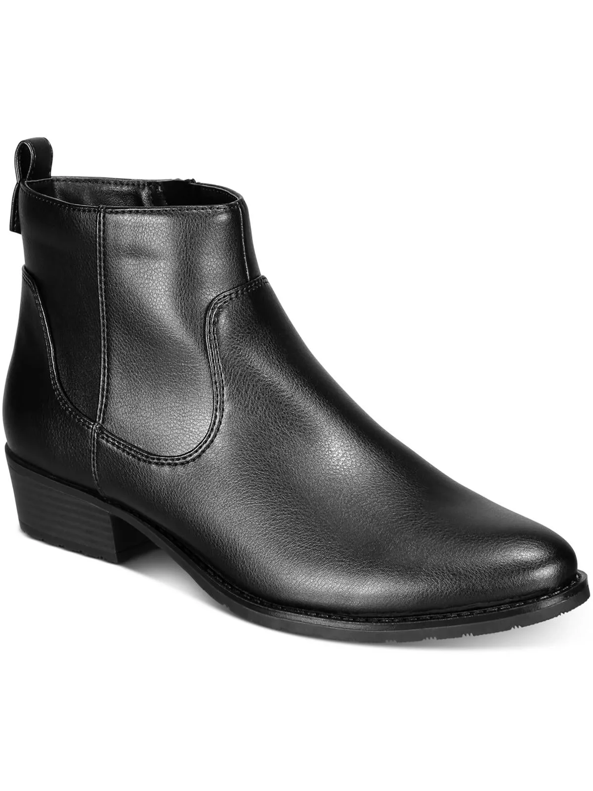 Reformation Memphyss Womens Faux leather Side Zip Ankle Boots