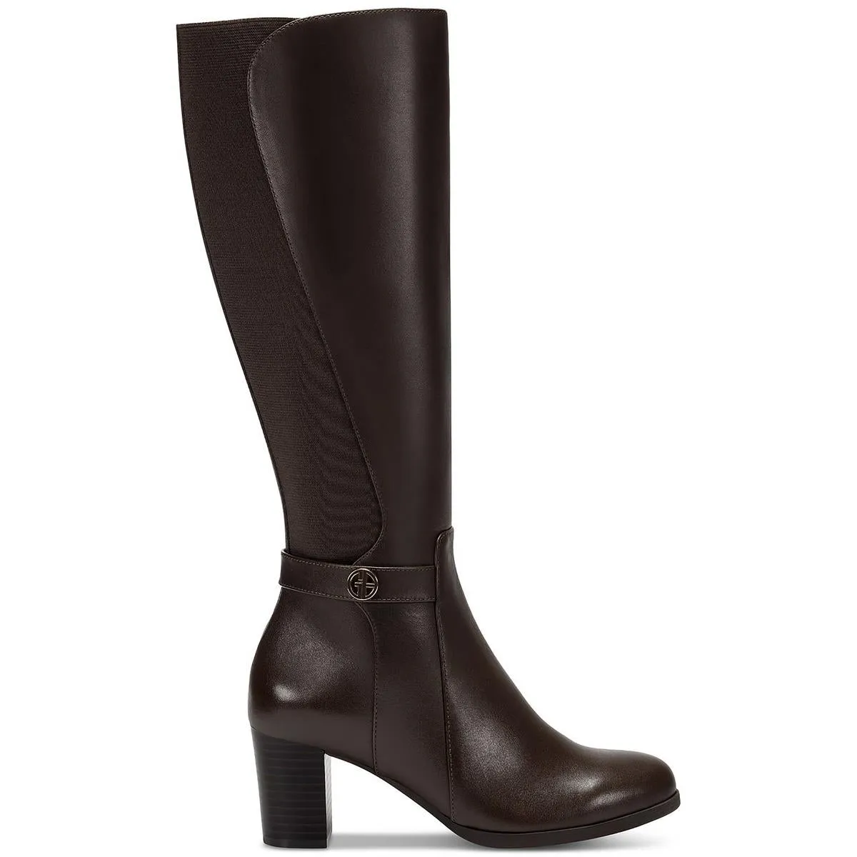 Reformation Miale Womens Leather Tall Mid-Calf Boots