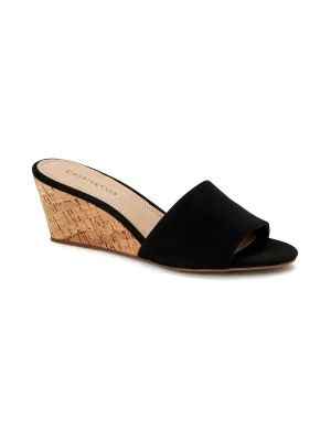 Reformation Nallahh Womens Cork Slip On Wedge Sandals