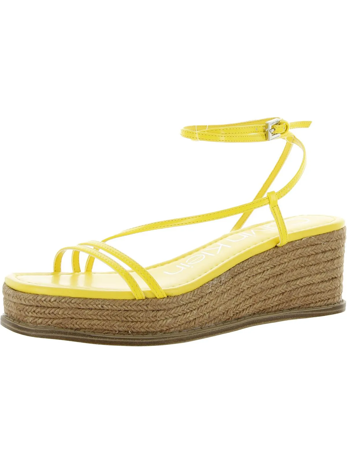 Reformation Neve Womens Faux Leather Wedges Platform Sandals