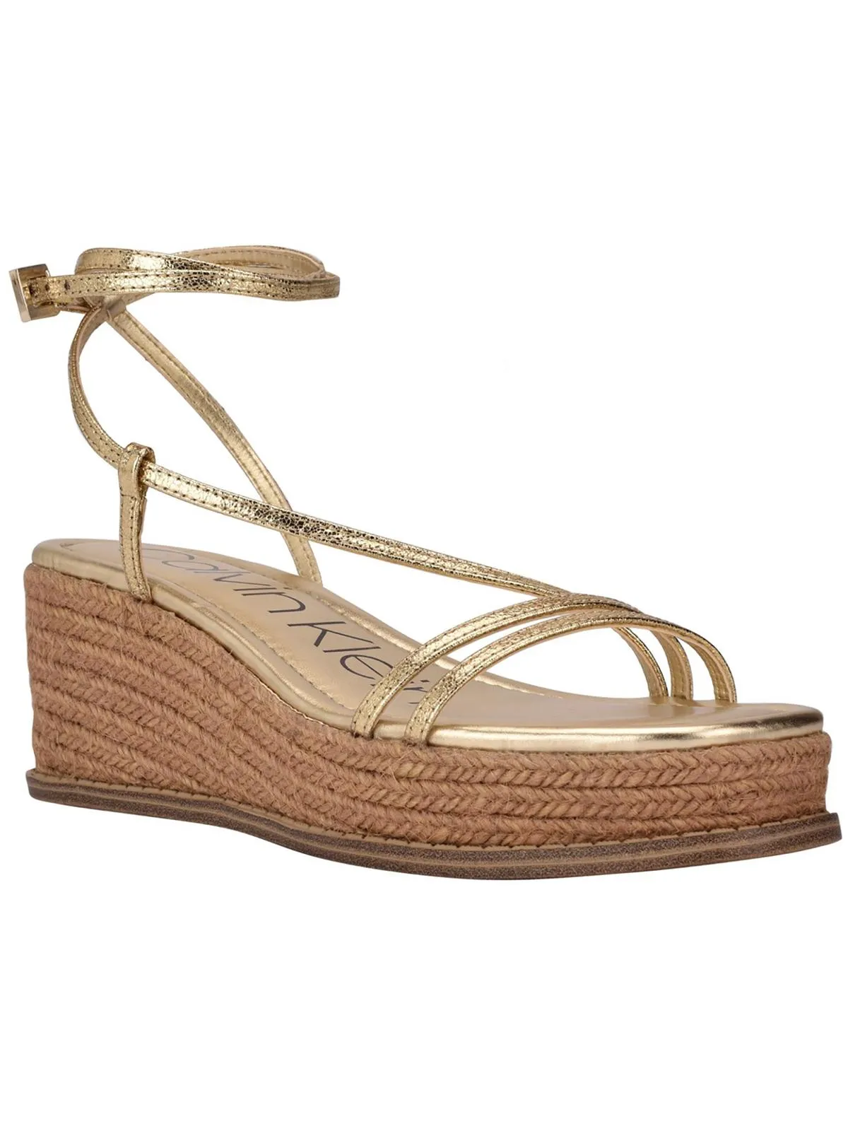 Reformation Neve Womens Faux Leather Wedges Platform Sandals