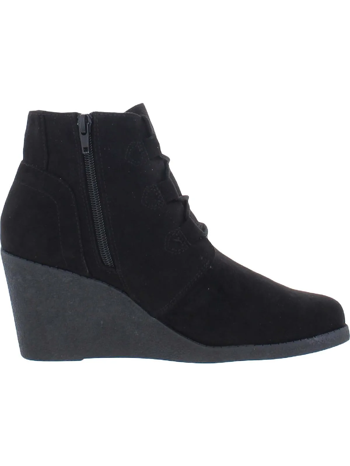 Reformation Noellee Womens Padded Insole Wedge Boots
