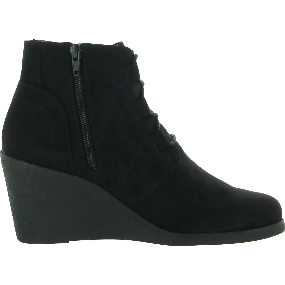Reformation Noellee Womens Padded Insole Wedge Boots