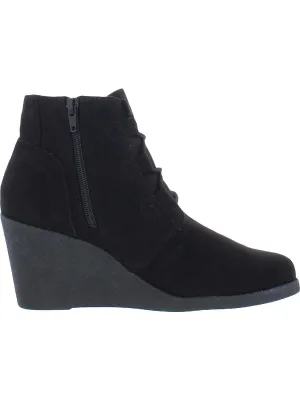 Reformation Noellee Womens Padded Insole Wedge Boots