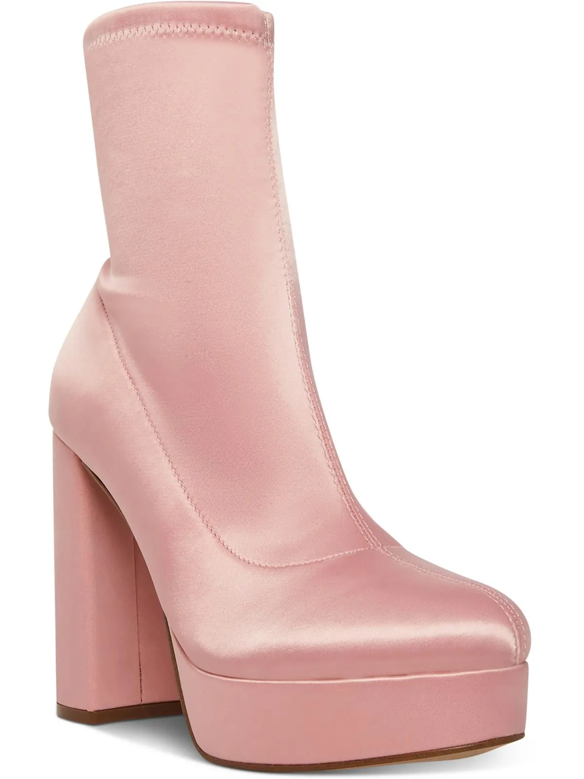 Reformation Orchidd Womens Satin Heels Ankle Boots