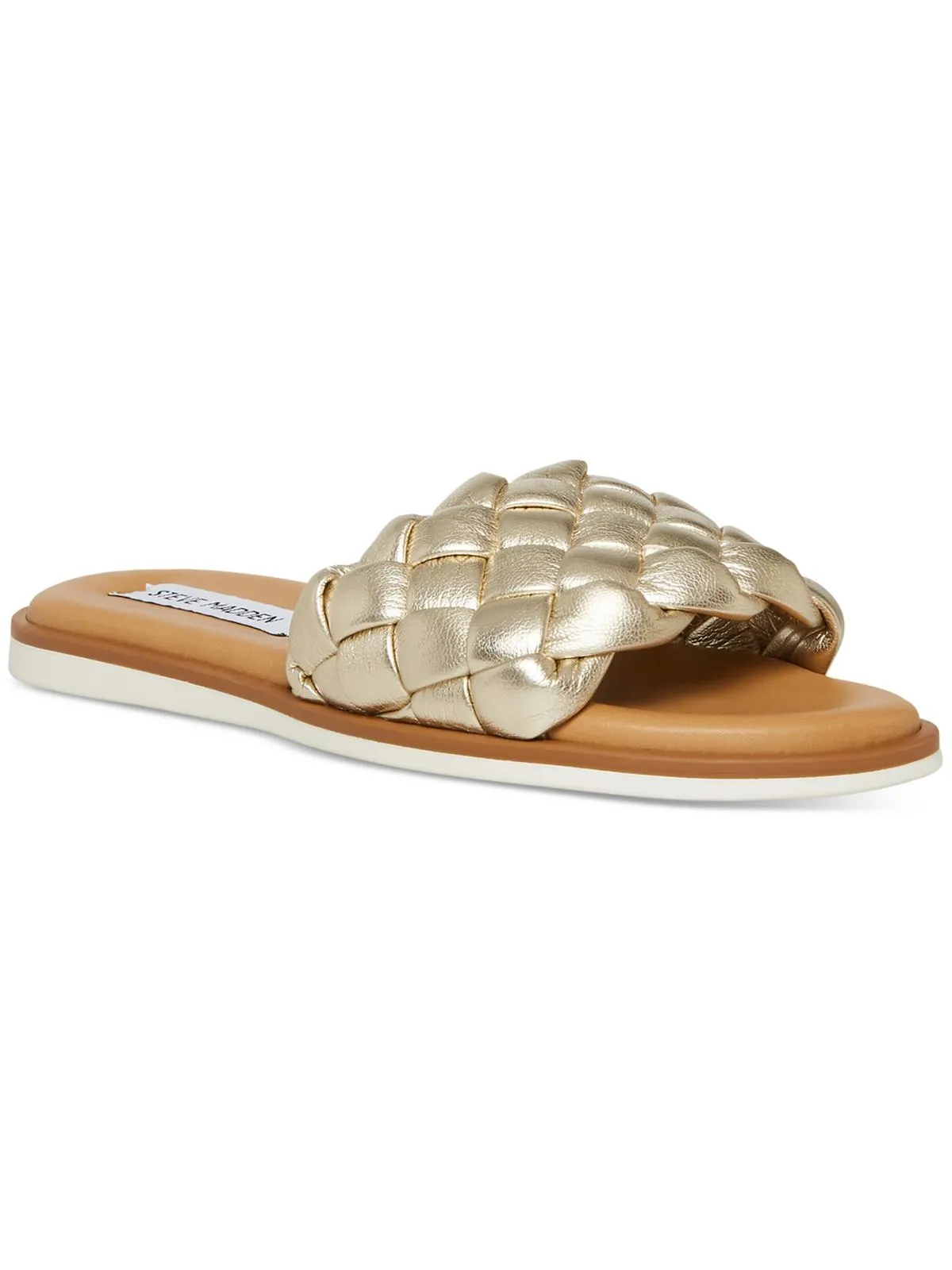 Reformation Paislee Womens Braided Open Toe Slide Sandals