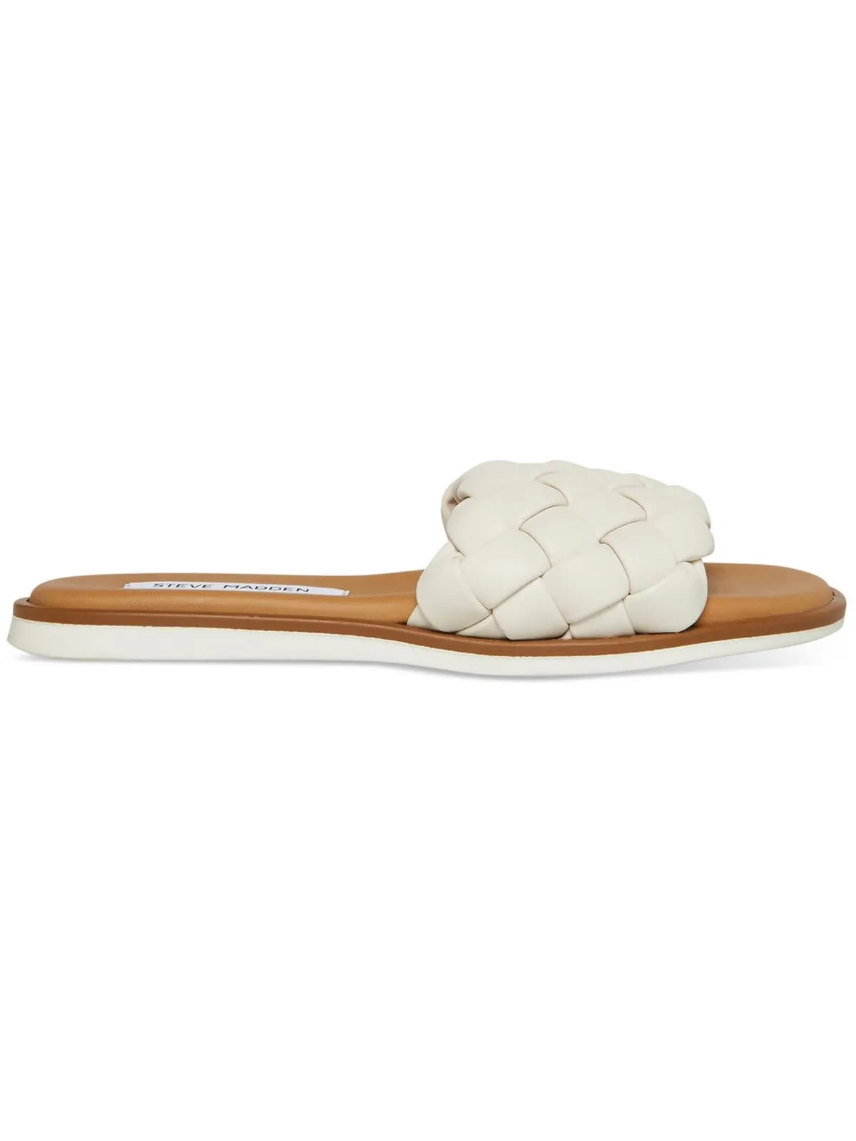 Reformation Paislee Womens Braided Open Toe Slide Sandals
