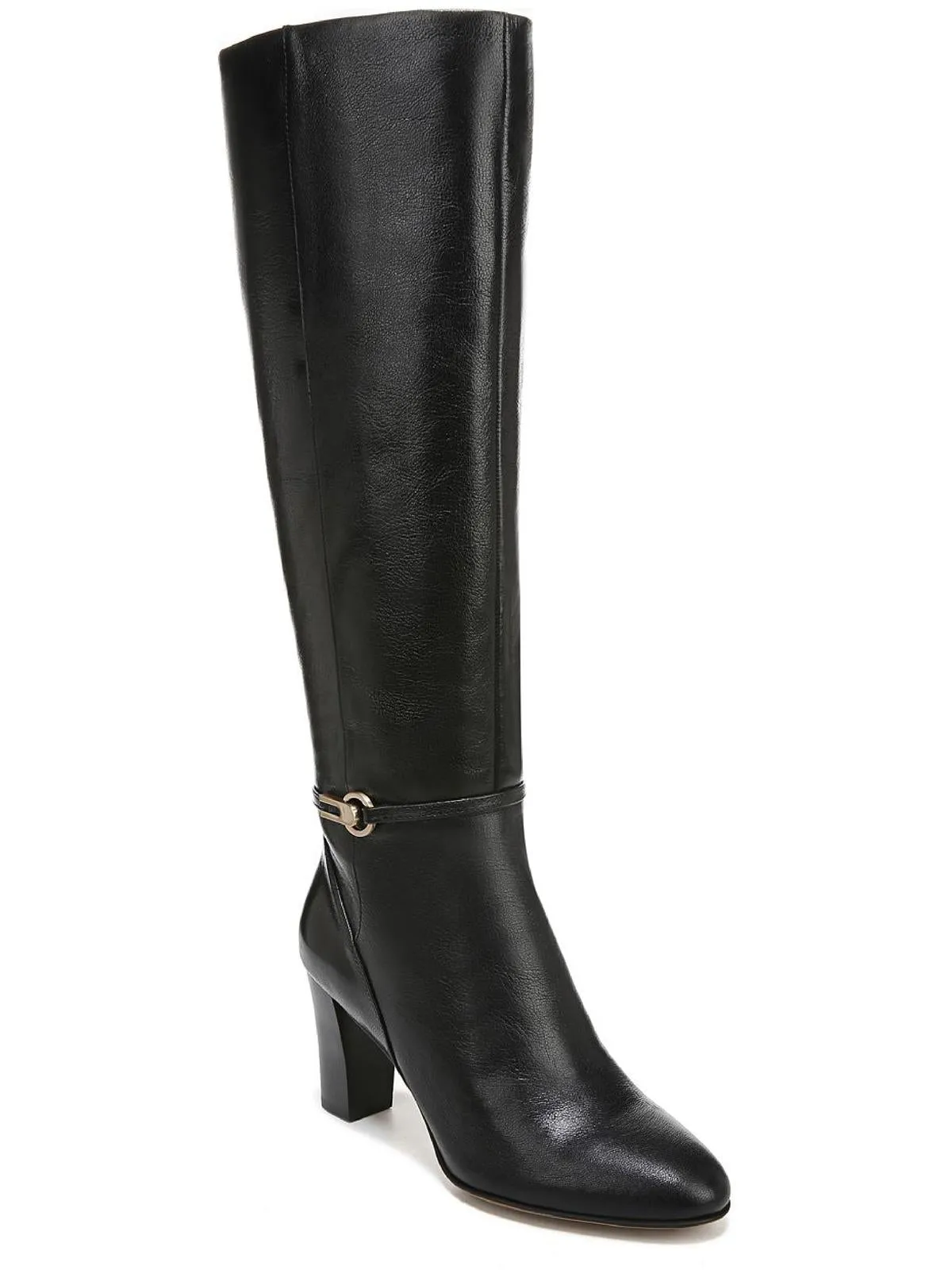 Reformation Palermo Womens Leather Block Heel Knee-High Boots