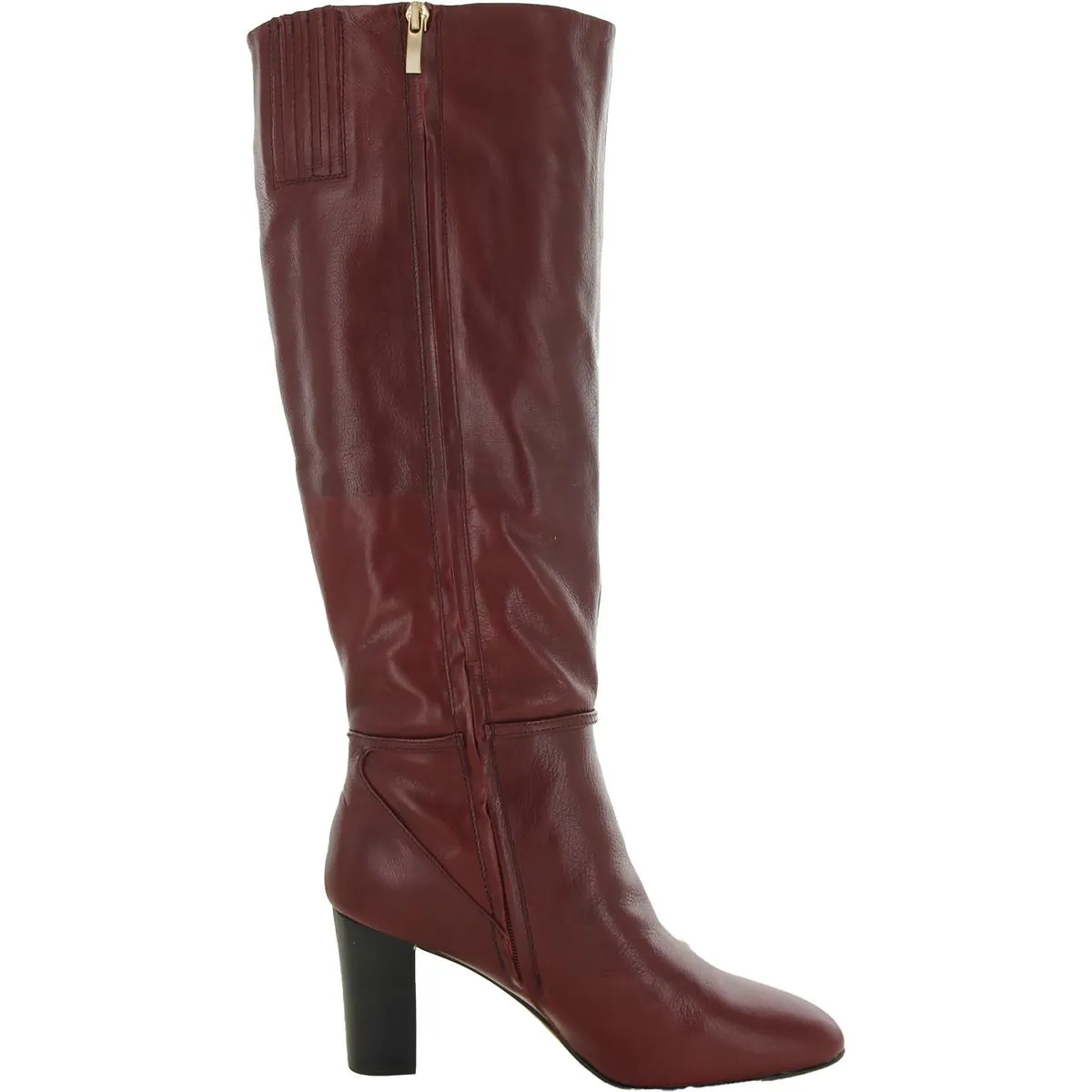 Reformation Palermo Womens Leather Block Heel Knee-High Boots