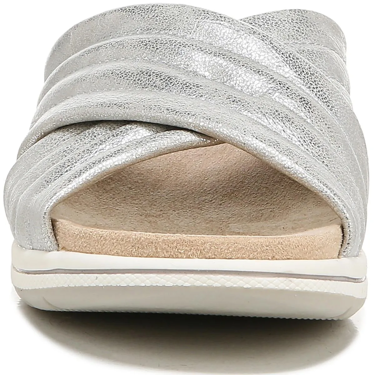 Reformation Panama Womens Faux Leather Slip On Wedge Sandals