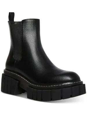Reformation Pheobe Womens Pull On Lug Sole Chelsea Boots