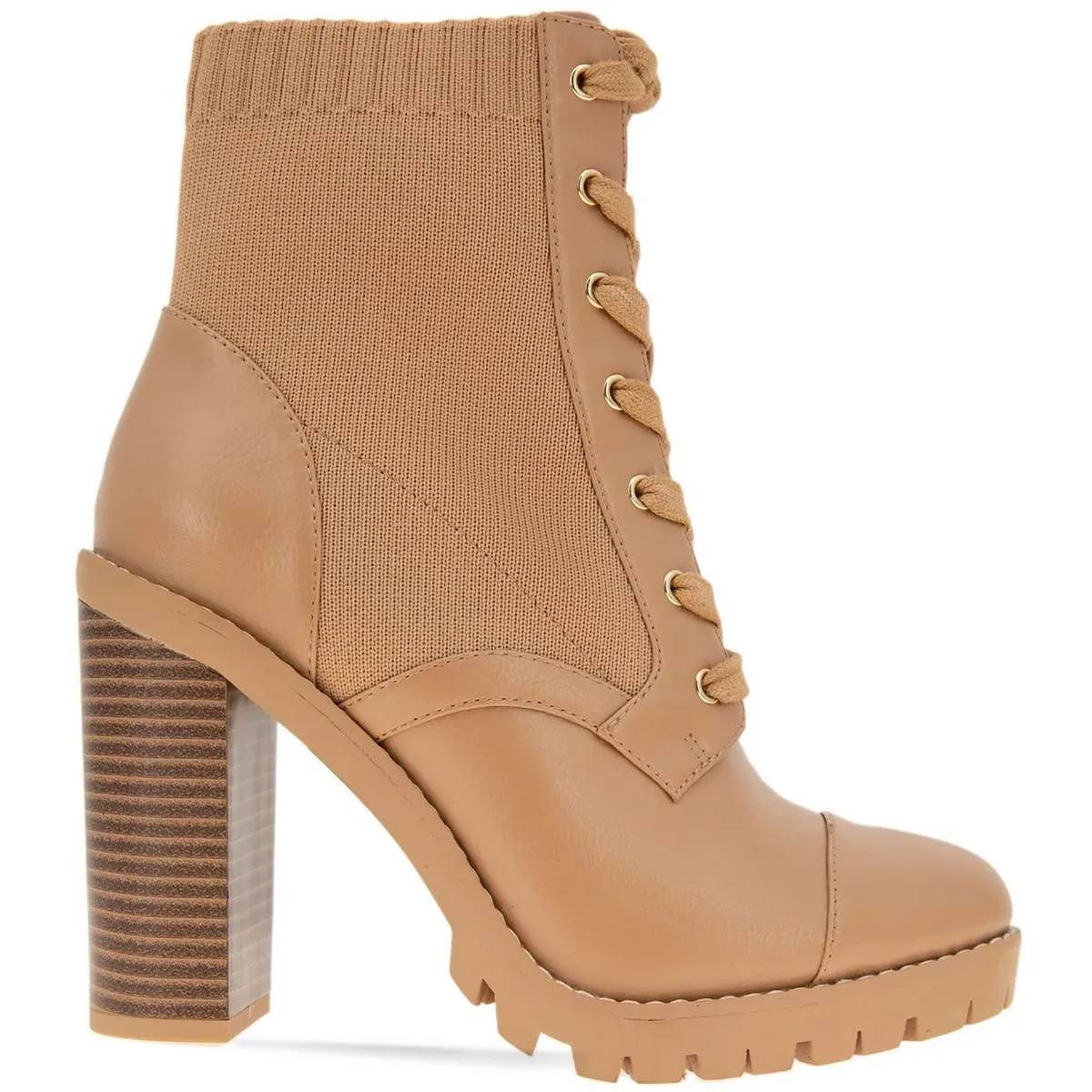 Reformation Pilas Womens Faux Leather Lace-Up Booties