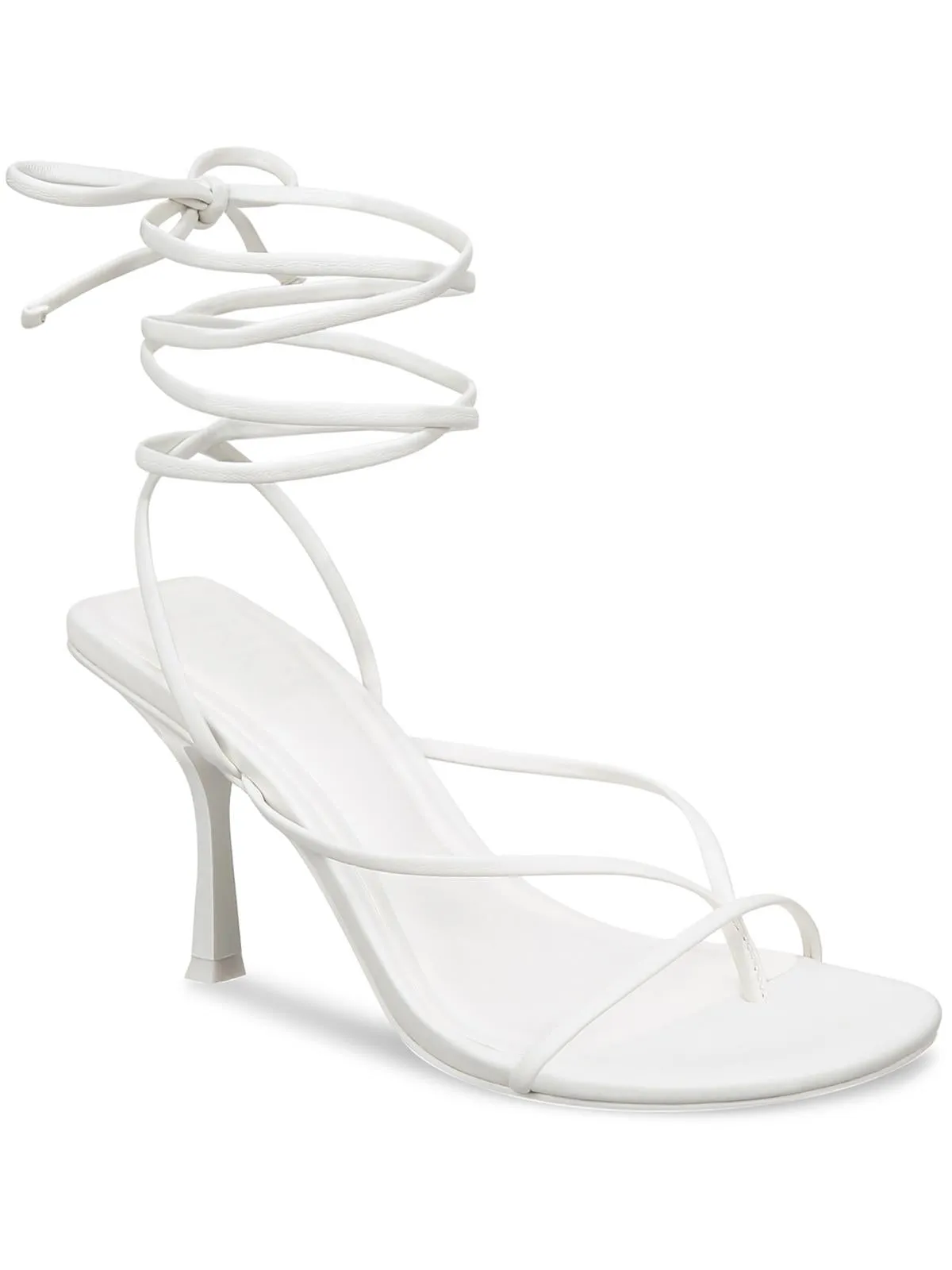 Reformation Pippa Womens Faux Leather Thong Slingback Sandals