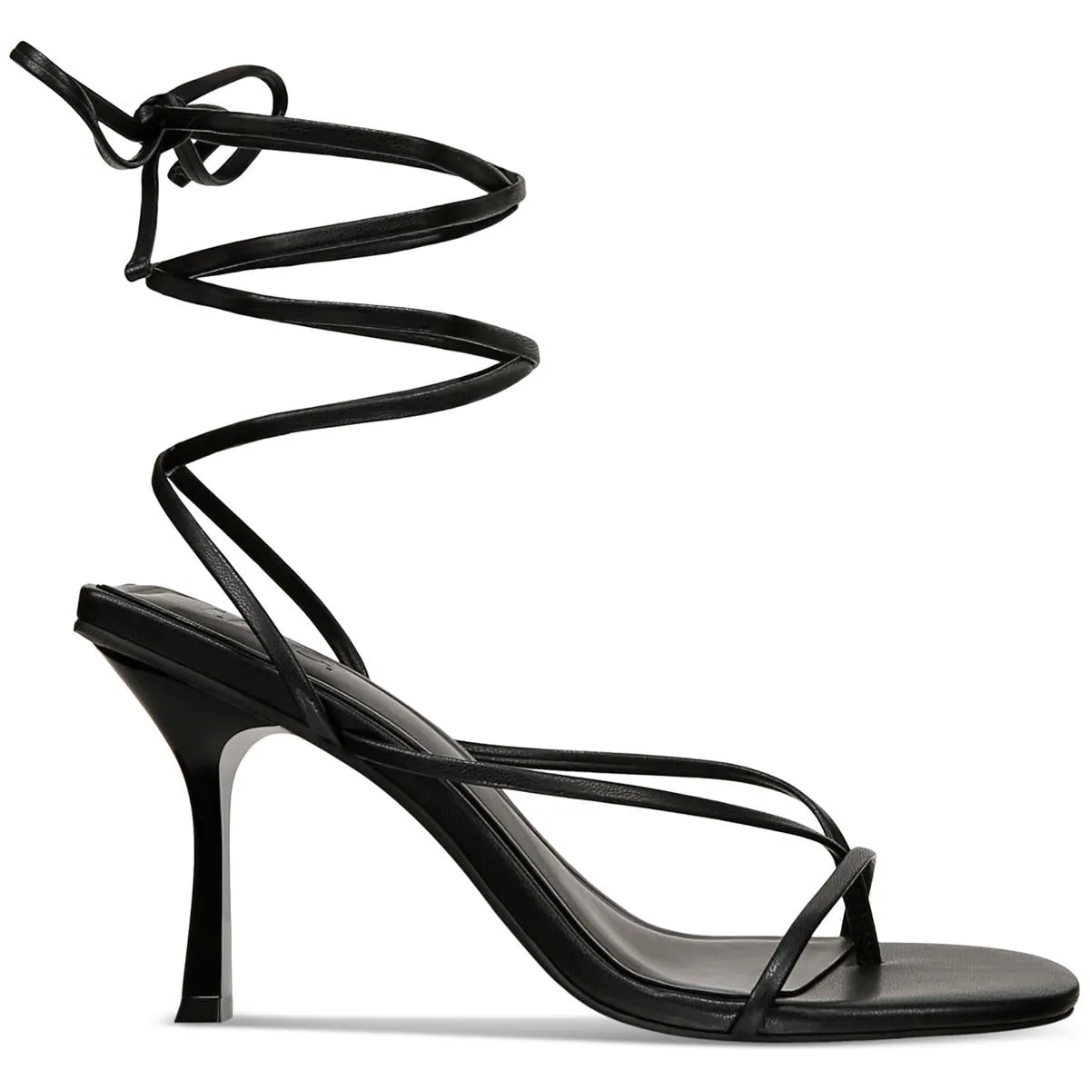 Reformation Pippa Womens Faux Leather Thong Slingback Sandals